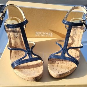 Michael Kors cork wedge